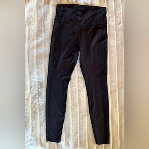 Lululemon black leggings 27.5” inseam, size 8